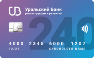Кредитная карта УбРиР 240 дней без процентов